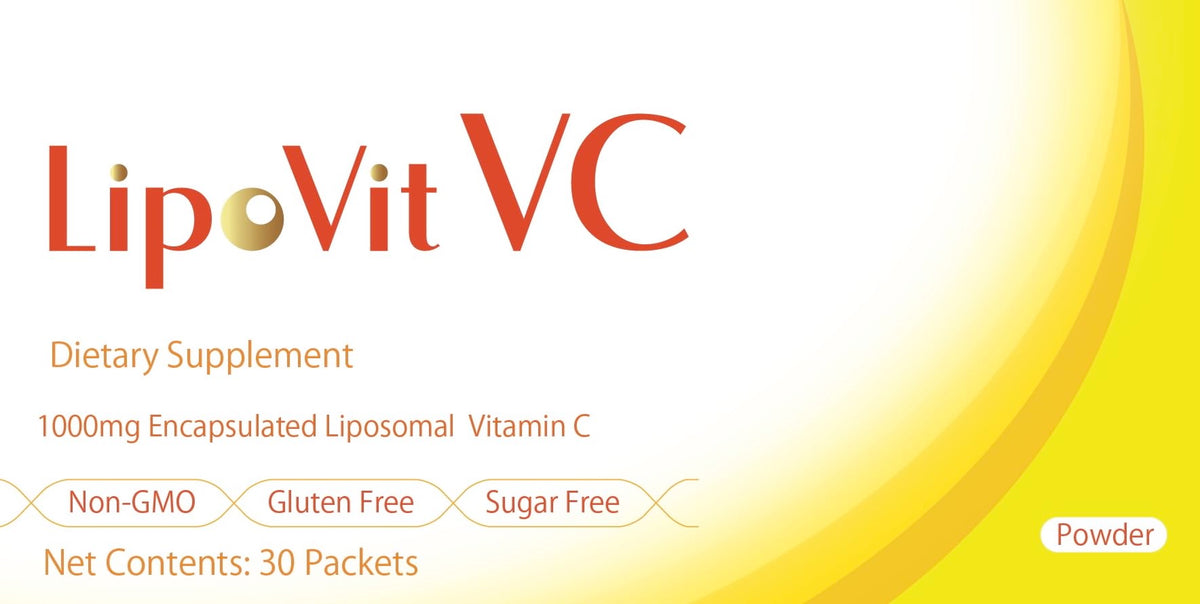 LipoVit VC sachets packaging for premium on-the-go vitamin C.