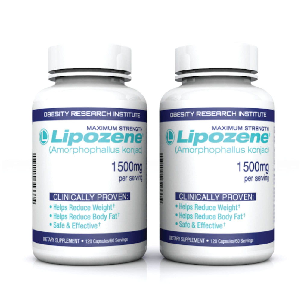 Lipozene mega bottle bundle front view, convenient 120 capsules for ongoing weight management