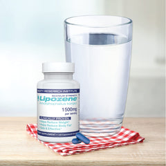 Lipozene product on store shelf indicating broad retailer availability.