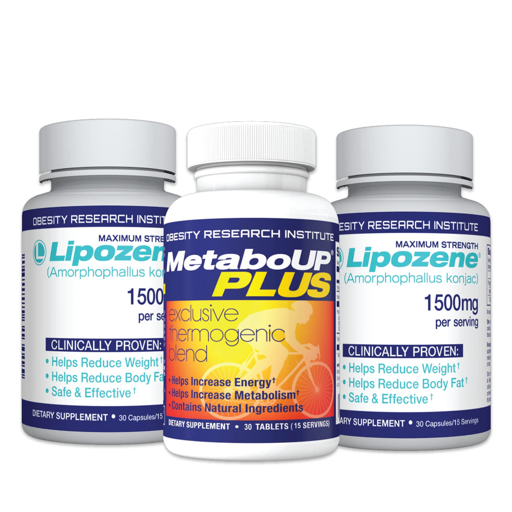 Lipozene weight-management fiber bottle front view for daily use.