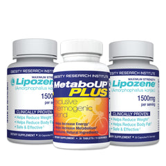 Lipozene weight-management fiber bottle front view for daily use.