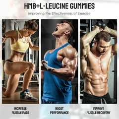 Liqherb HMB and Leucine Gummies texture close-up emphasizing post-workout fueling options