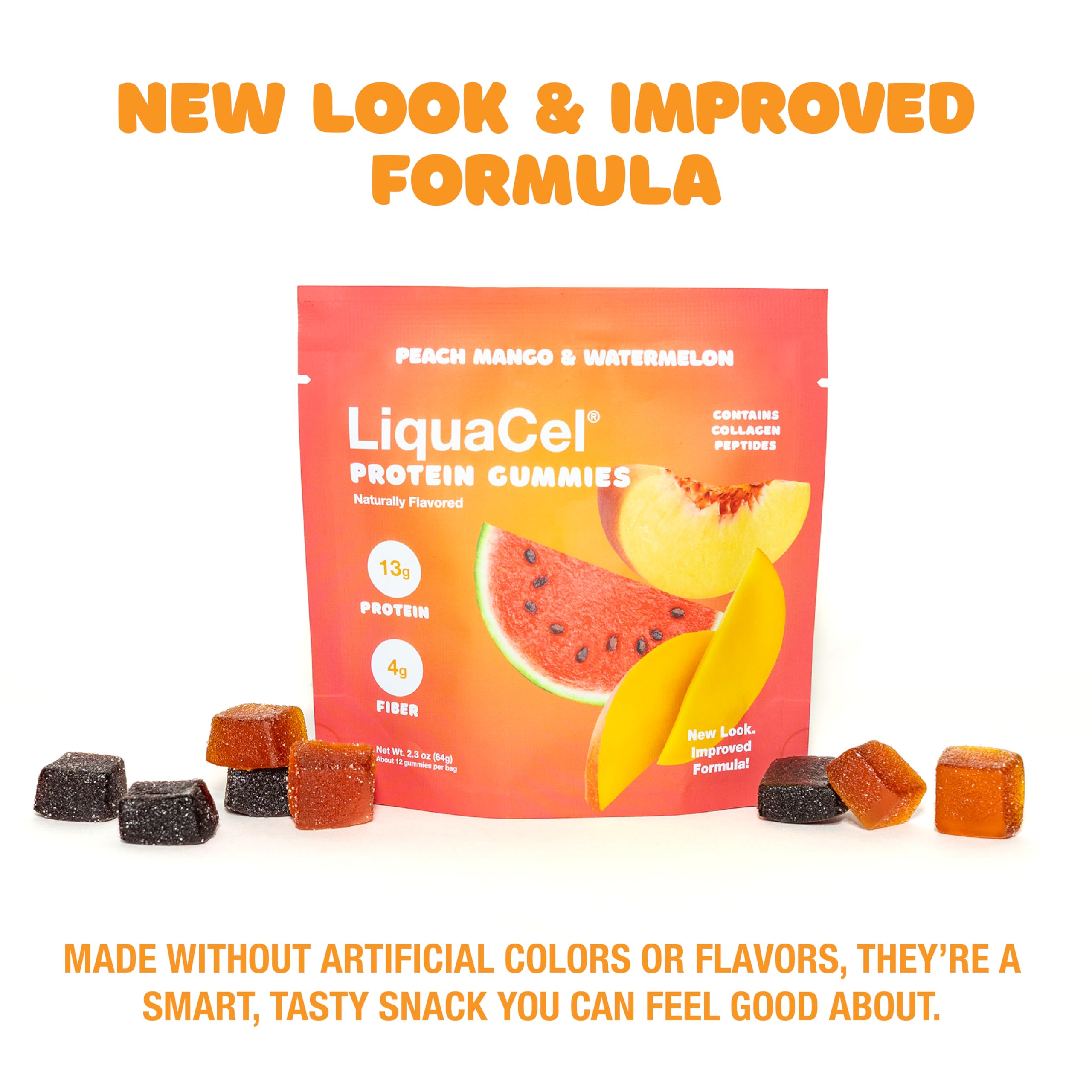 LiquaCel delivers 13g protein per pouch for easy daily intake.