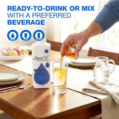 LiquaCel apple bottle with measuring cup for dosing