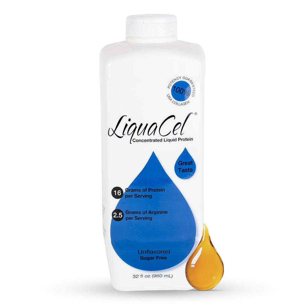LiquaCel bottle pouring into glass for easy mixing