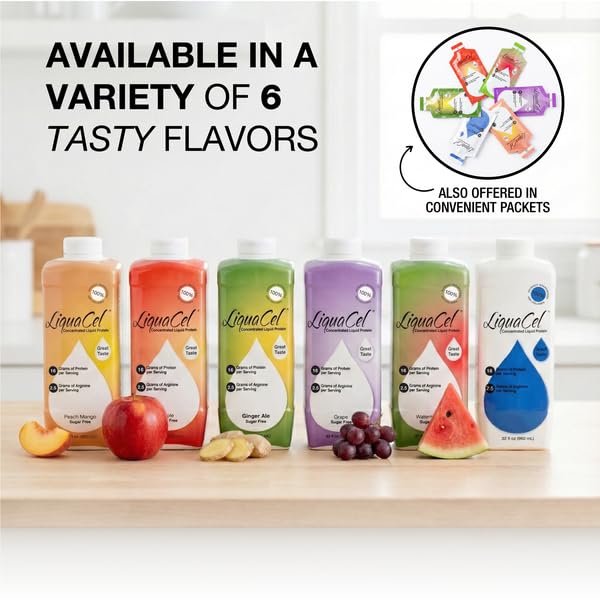 LiquaCel case of six packaging indicates bulk availability and portability.
