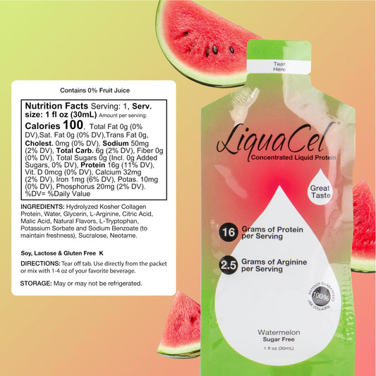 LiquaCel hydrolyzed collagen profile with amino acids for daily support
