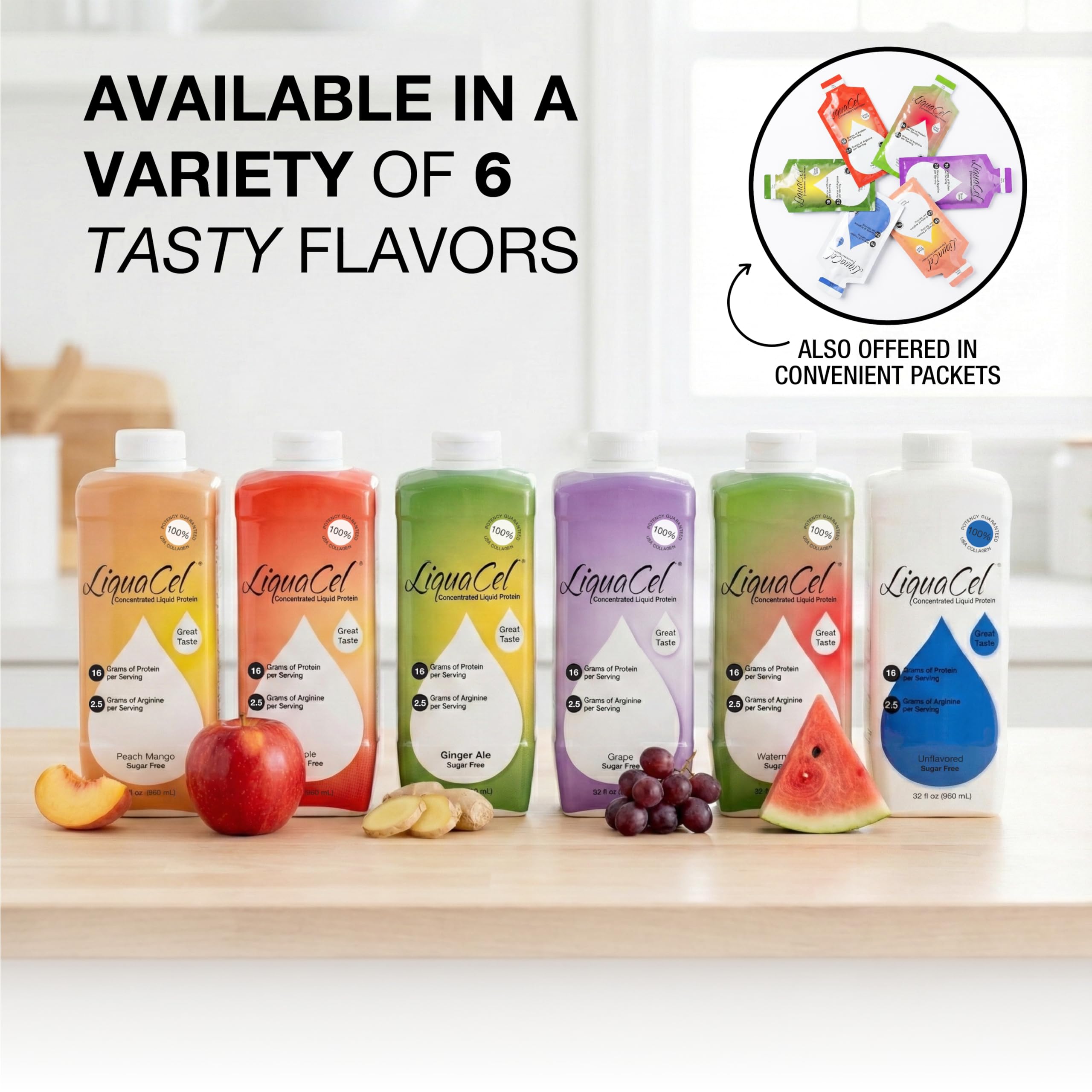 LiquaCel ginger ale bottle highlighted as a versatile option