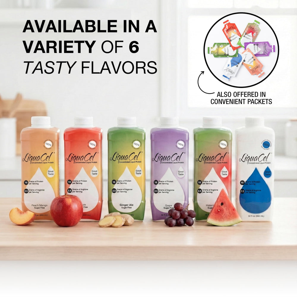LiquaCel Ginger Ale flavor sip showcases appealing taste while nourishing protein
