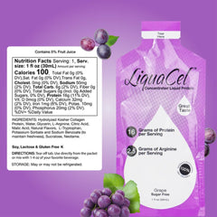 LiquaCel hydrolyzed collagen protein per packet for easy intake