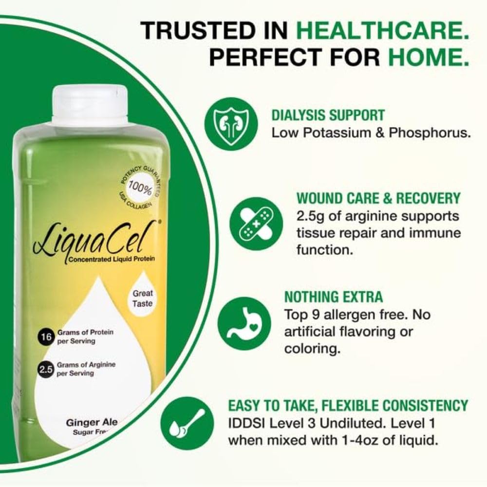 LiquaCel nutrition label close-up emphasizes sugar-free and gluten-free formula