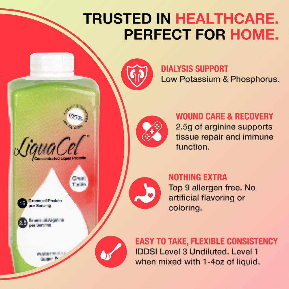 LiquaCel ready-to-drink bottle ideal for on-the-go nutrition.