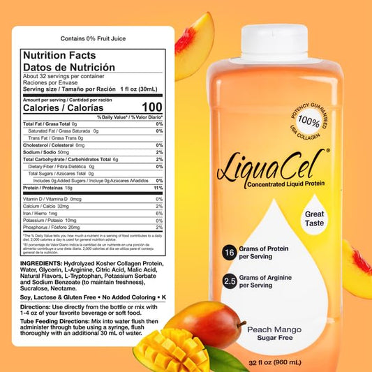 LiquaCel ready-to-drink pour into glass for convenient protein.