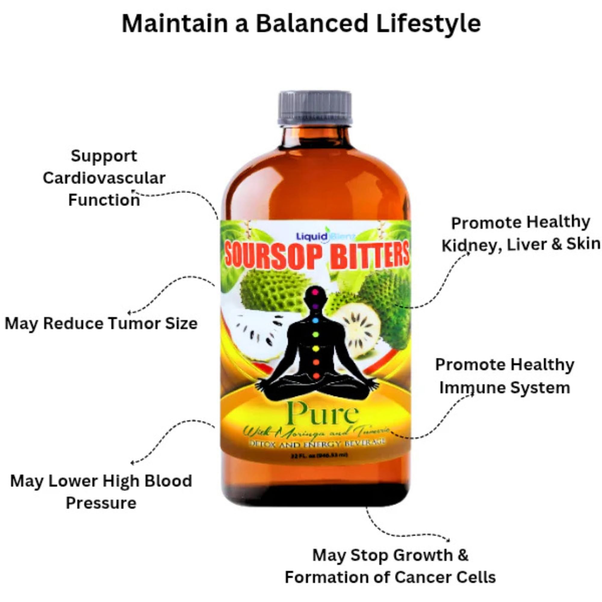 LIQUID BLENZ served with water to support natural energy in daily use