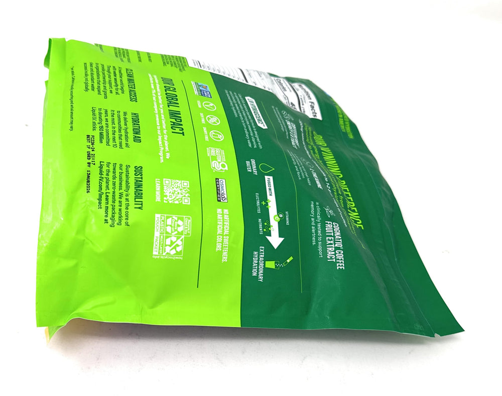 Liquid I.V. electrolytes and vitamins panel highlights essential nutrients