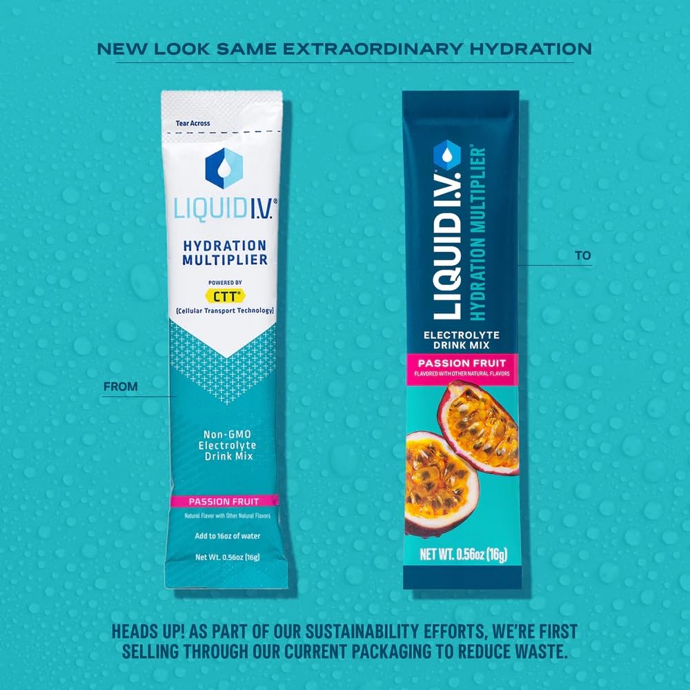 Liquid I.V. Hydration Multiplier spoon measures powder for accurate mixing