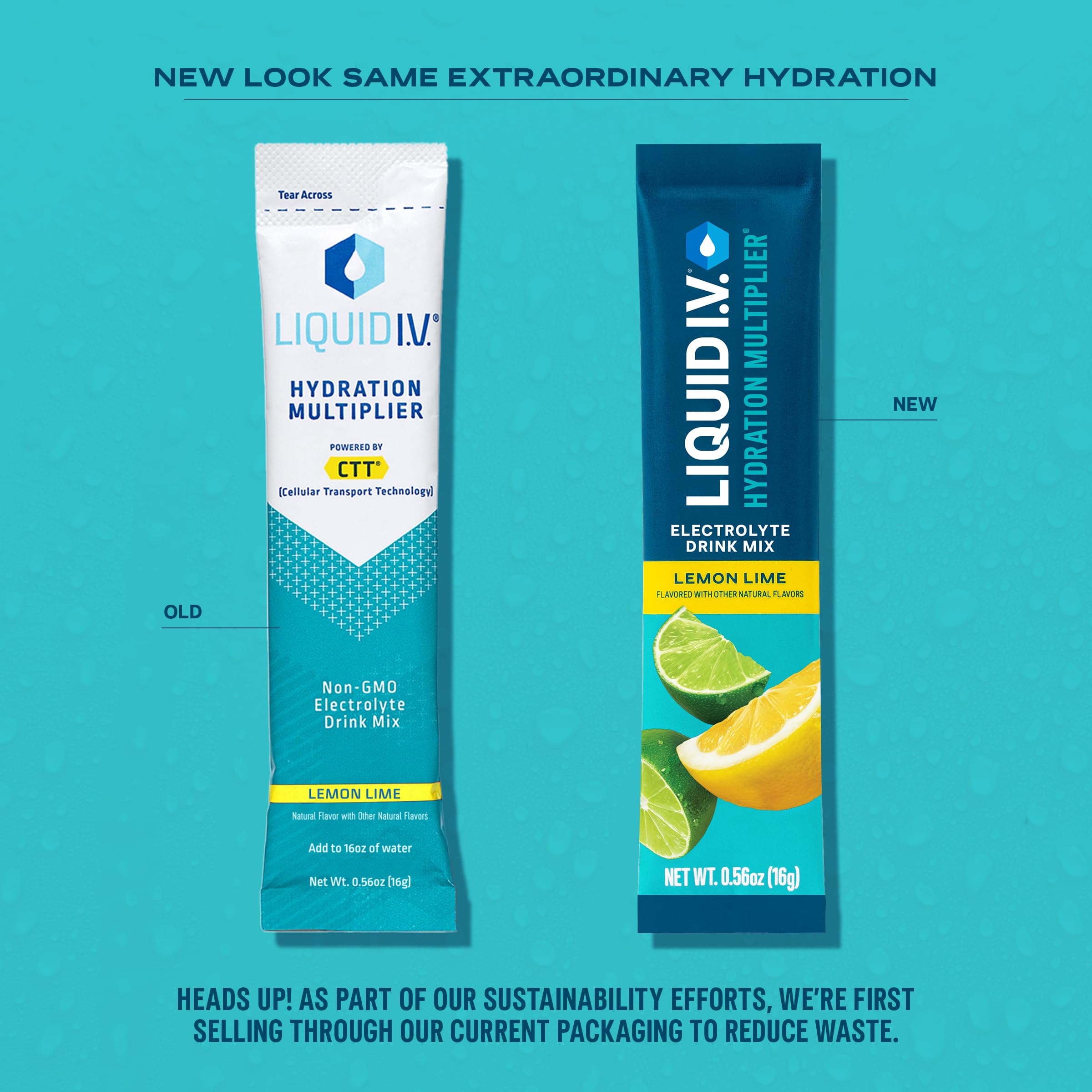 Liquid I.V. hydration multiplier single-serving packet for travel-friendly hydration.