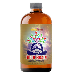 LiquidBlenz Good Brain Tonic bottle showing daily focus support.