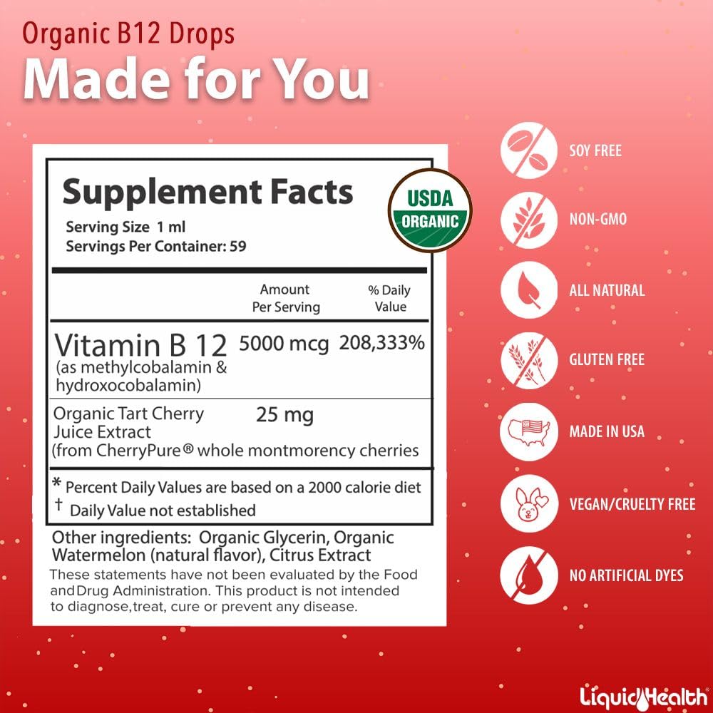 USA-made LIQUIDHEALTH B12 drops inspires trust and safety