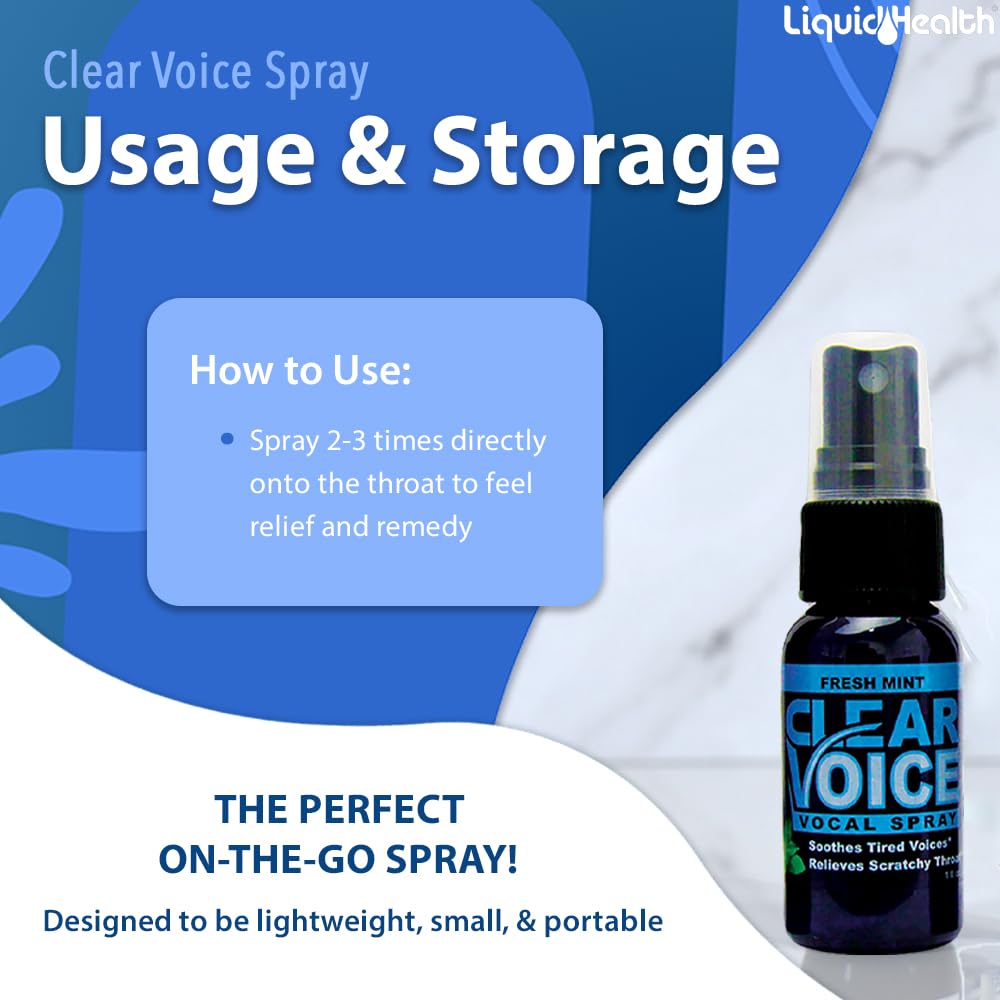 LIQUIDHEALTH Clear Voice USA made badge indicates quality and local production