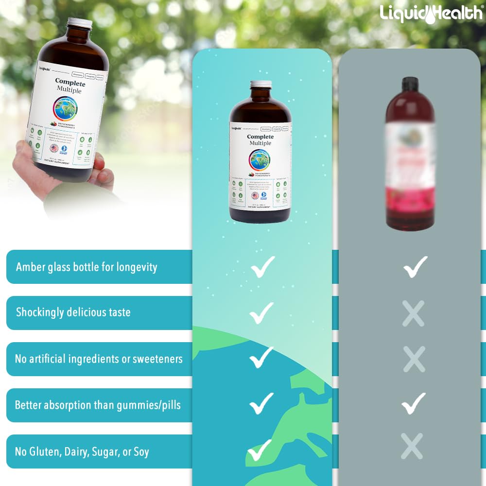 LIQUIDHEALTH Lab-certified USA label on bottle ensuring quality