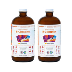 LIQUIDHEALTH Mega Energy bottle front showing vegan sugar-free energy formula