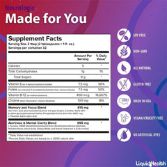 LIQUIDHEALTH Neurologic Focus 3-pack display for home or office.