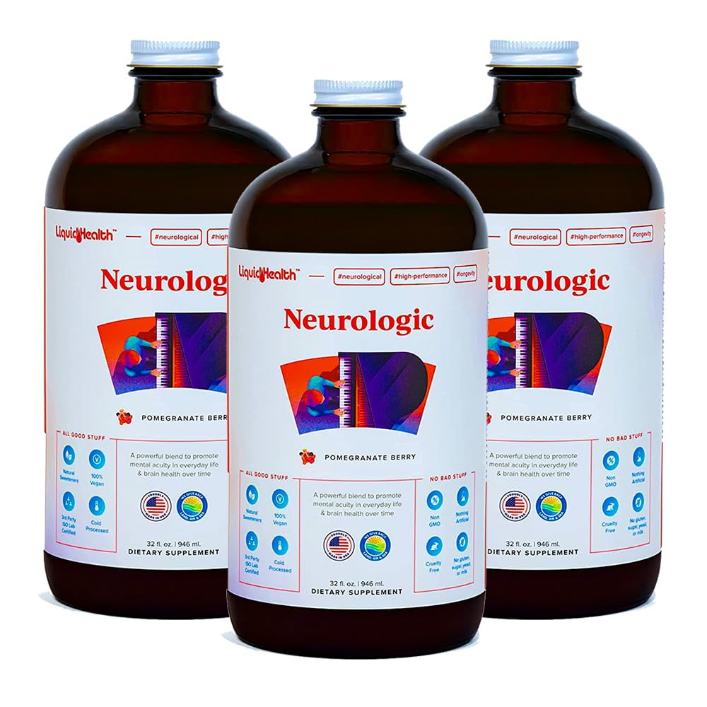 LIQUIDHEALTH Neurologic Focus bottle supports focus and mental clarity.