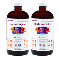 LIQUIDHEALTH Optimum Joint bottle pour for easy daily dosing and mobility support.