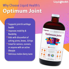 LIQUIDHEALTH Optimum Joint liquid showcases fast absorption.