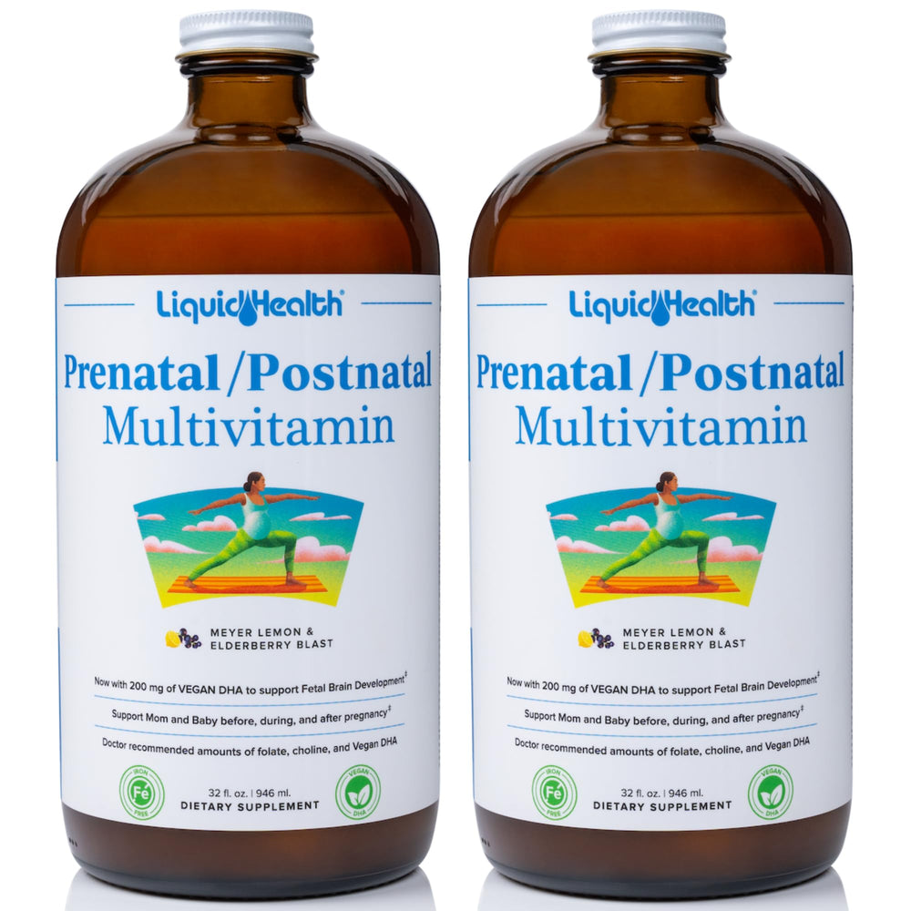 LIQUIDHEALTH prenatal bottle pour for an easy daily dose during pregnancy
