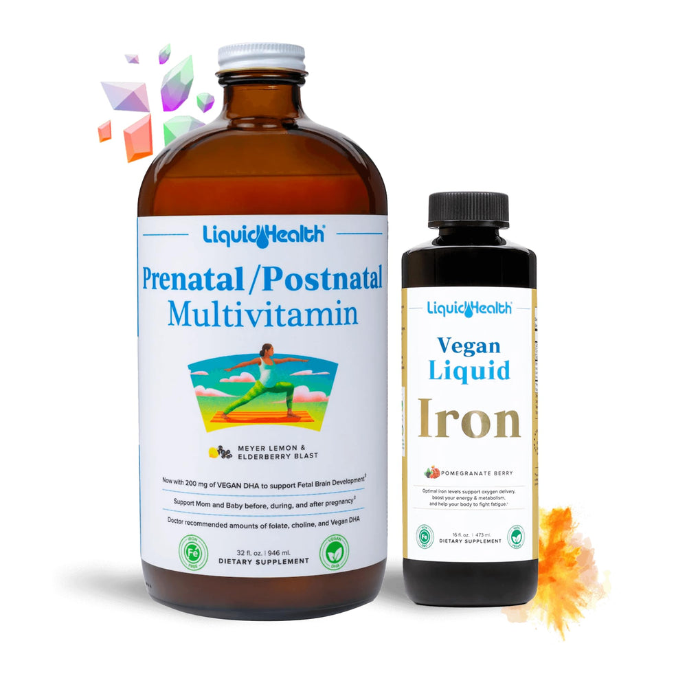 LIQUIDHEALTH Prenatal bottle with dropper for easy daily intake and support
