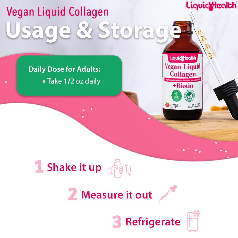 LIQUIDHEALTH label shows USA-made, allergen-free formula for clean supplementation