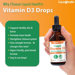 LIQUIDHEALTH Vegan Liquid Iron bottle supports steady energy and immune balance.