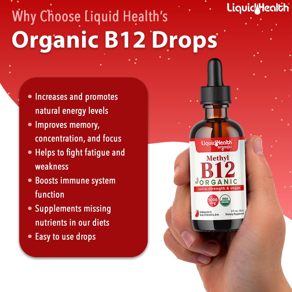 LIQUIDHEALTH Vitamin D3 Drops bottle from plant-based sources supports bones.