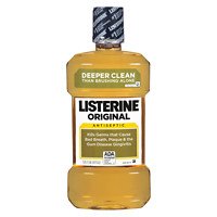 Listerine Original mouthwash bottle highlighting bold flavor for lasting fresh breath