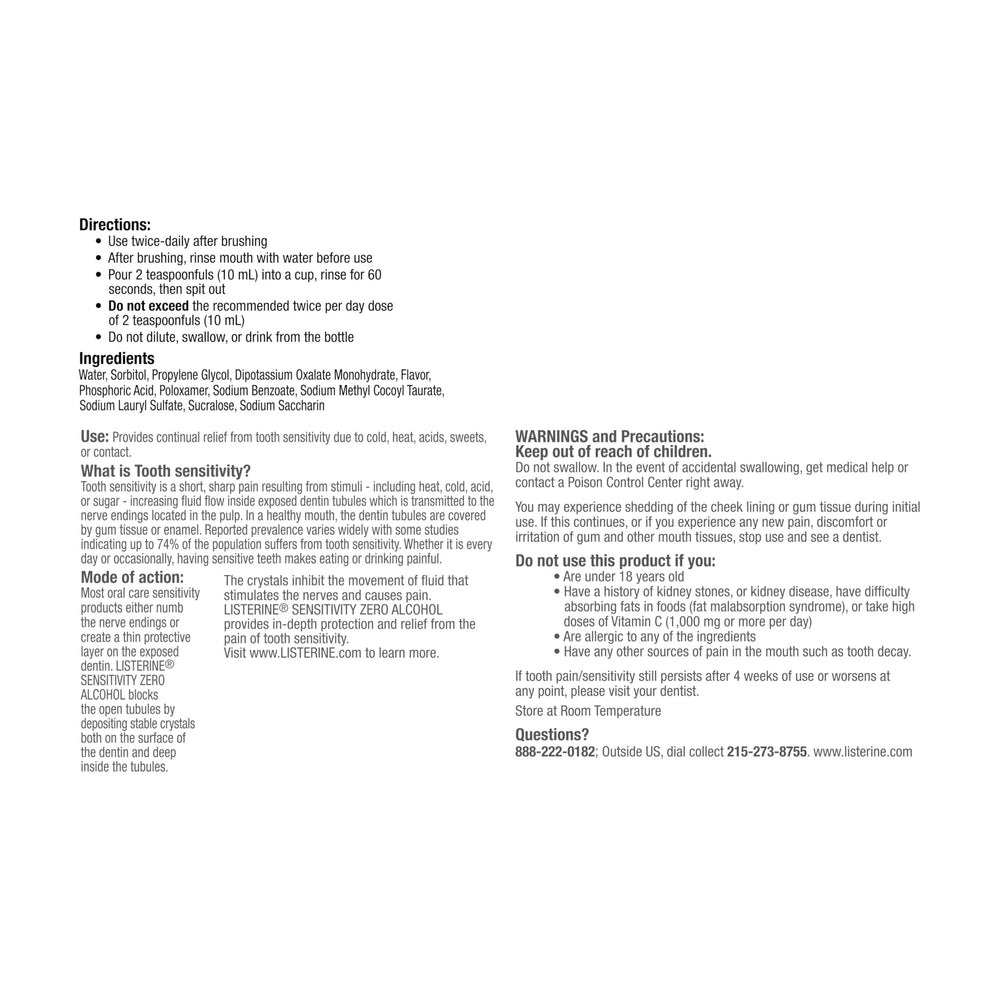 Crystal Block Technology and potassium oxalate highlighted on the label.
