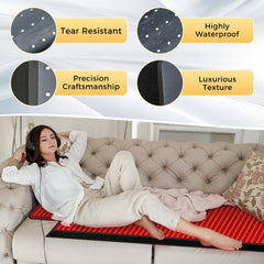 LITDUCK at-home spa session with the therapy mat in a calm room