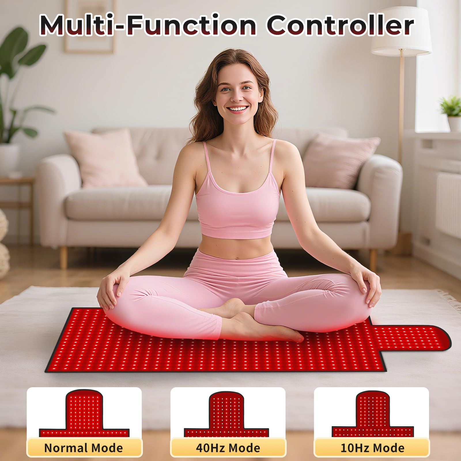 Litduck multifunction controller shows five intensity levels and adjustable timer for flexible sessions.