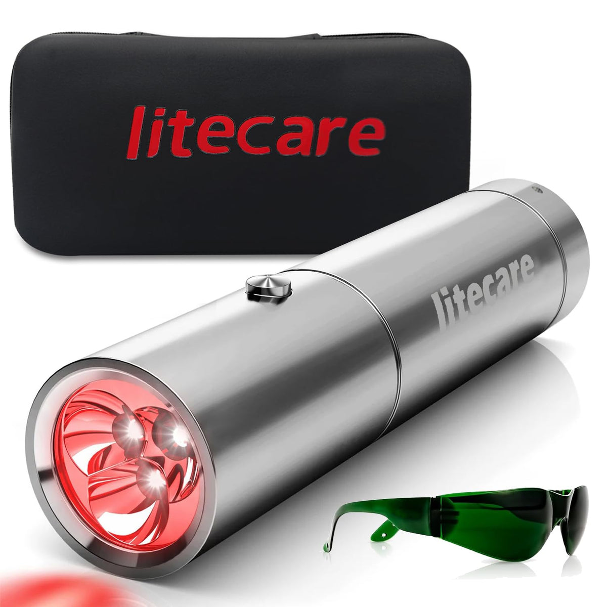 LITECARE red light wand front view for at-home therapy and pain relief support