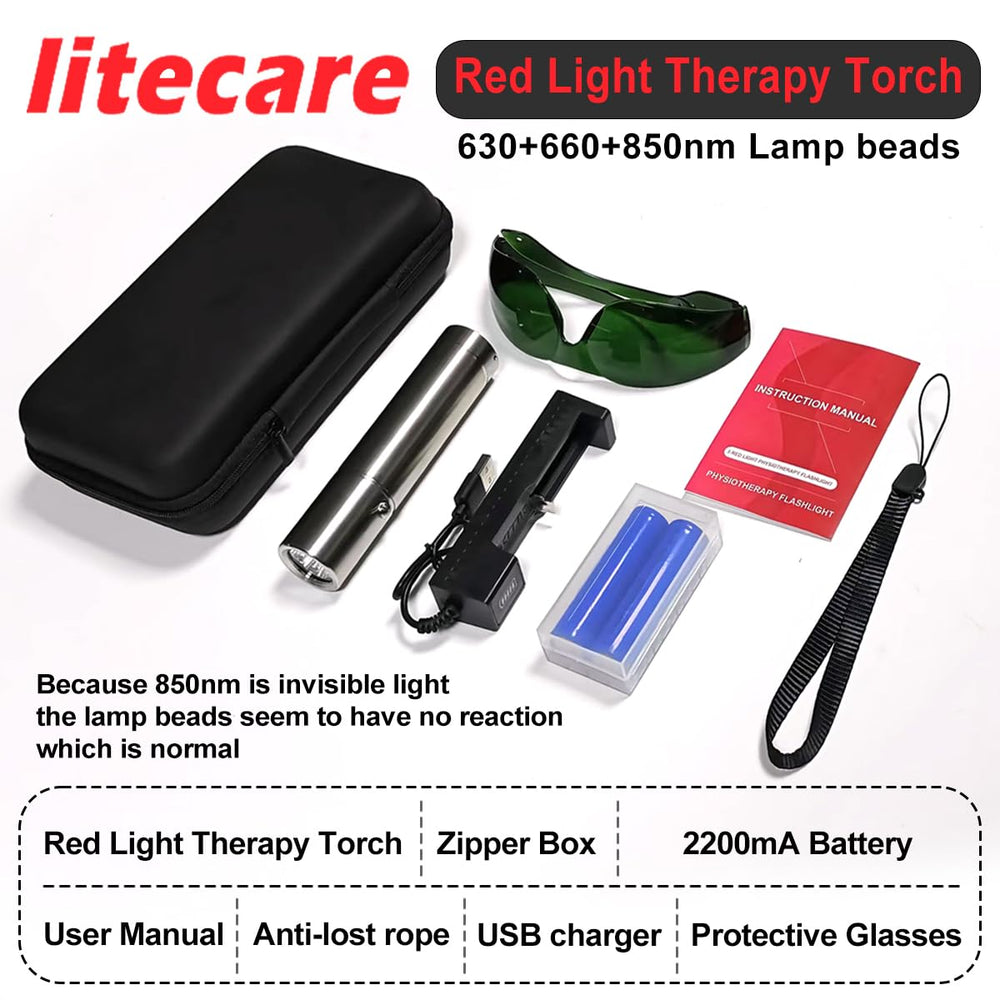 LITECARE portable wand ideal for travel and on-the-go wellness sessions