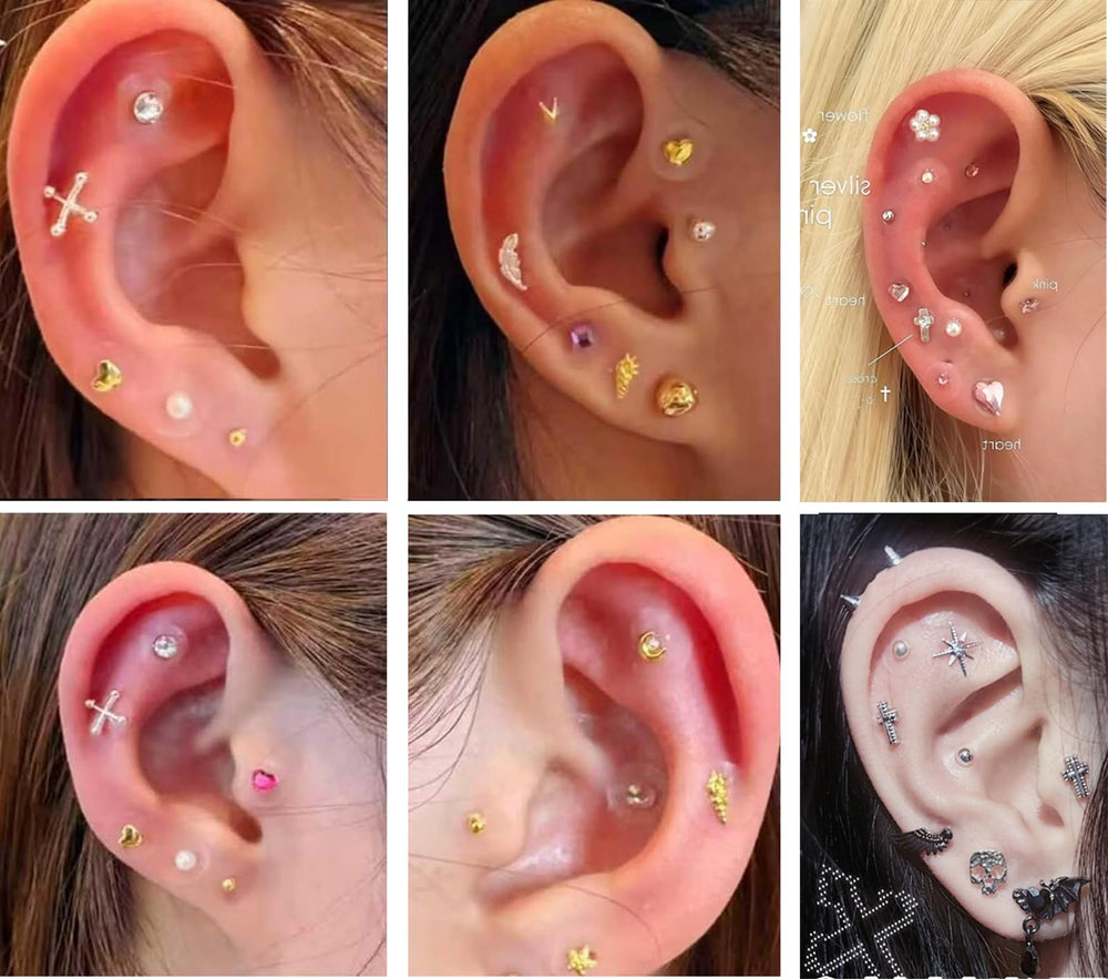 Brass acupressure probe for precise ear point stimulation