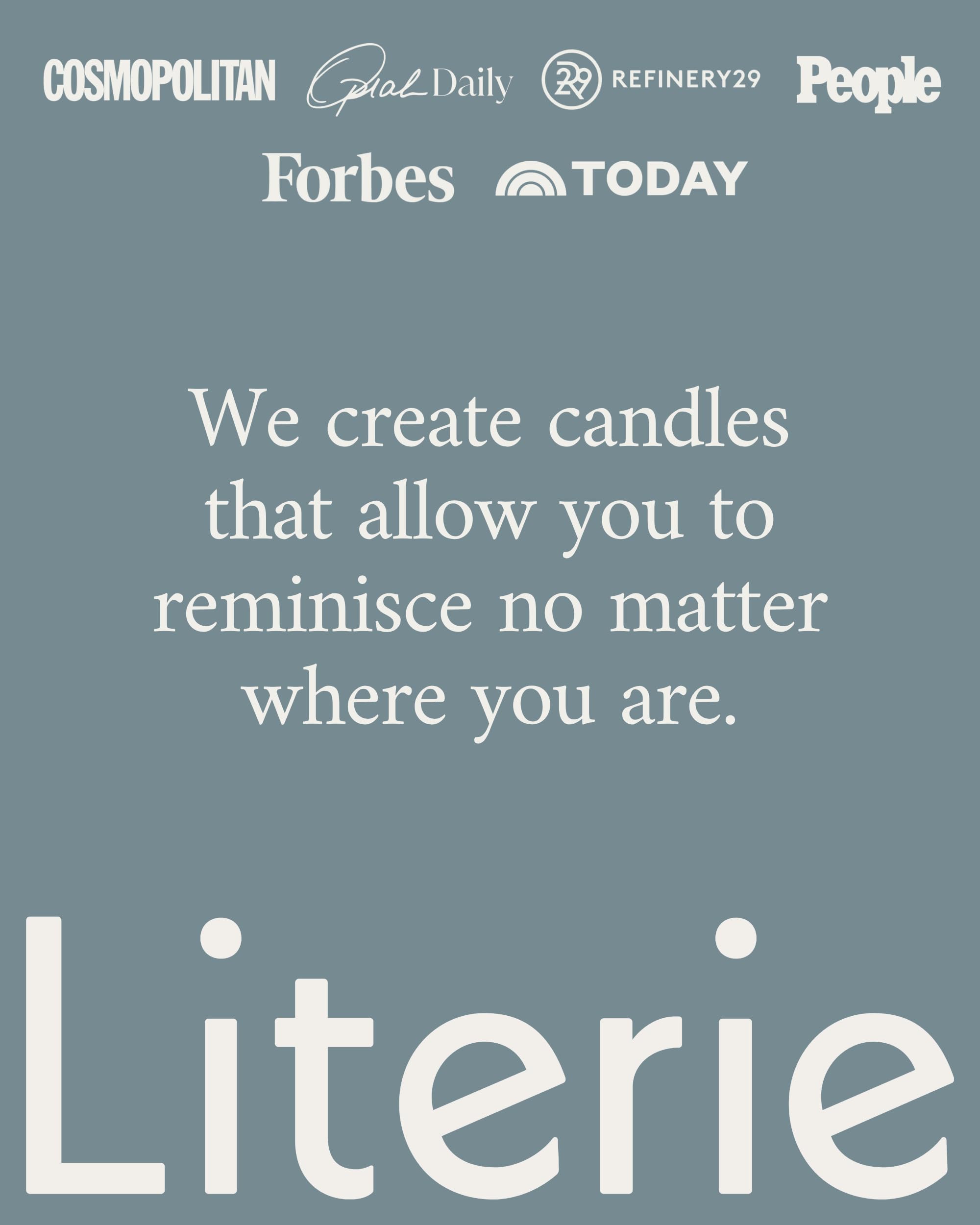 Literie non-toxic, sulfate- and phthalate-free candle for peace of mind.