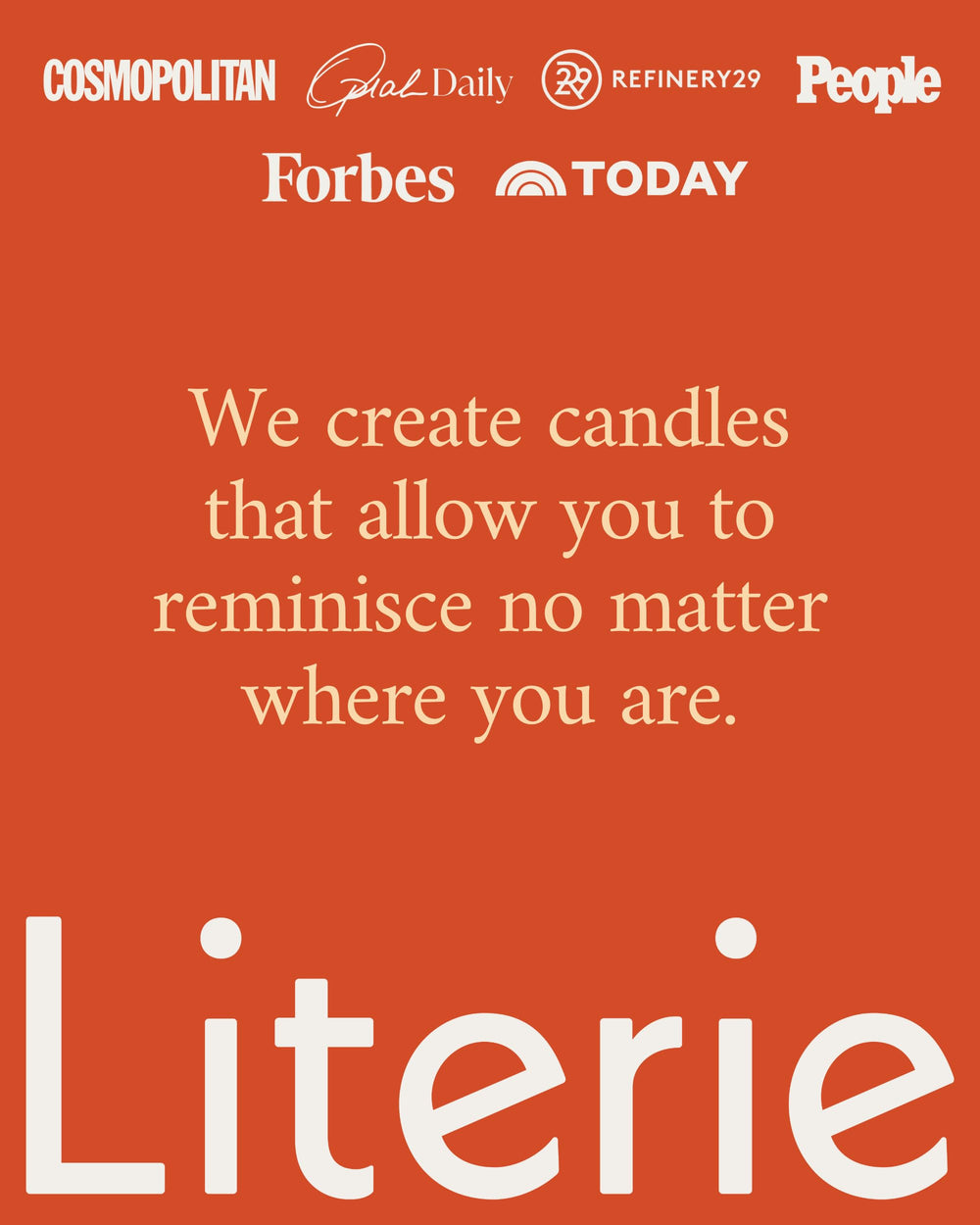 Literie home decor candle adds chic NYC vibe to any room.