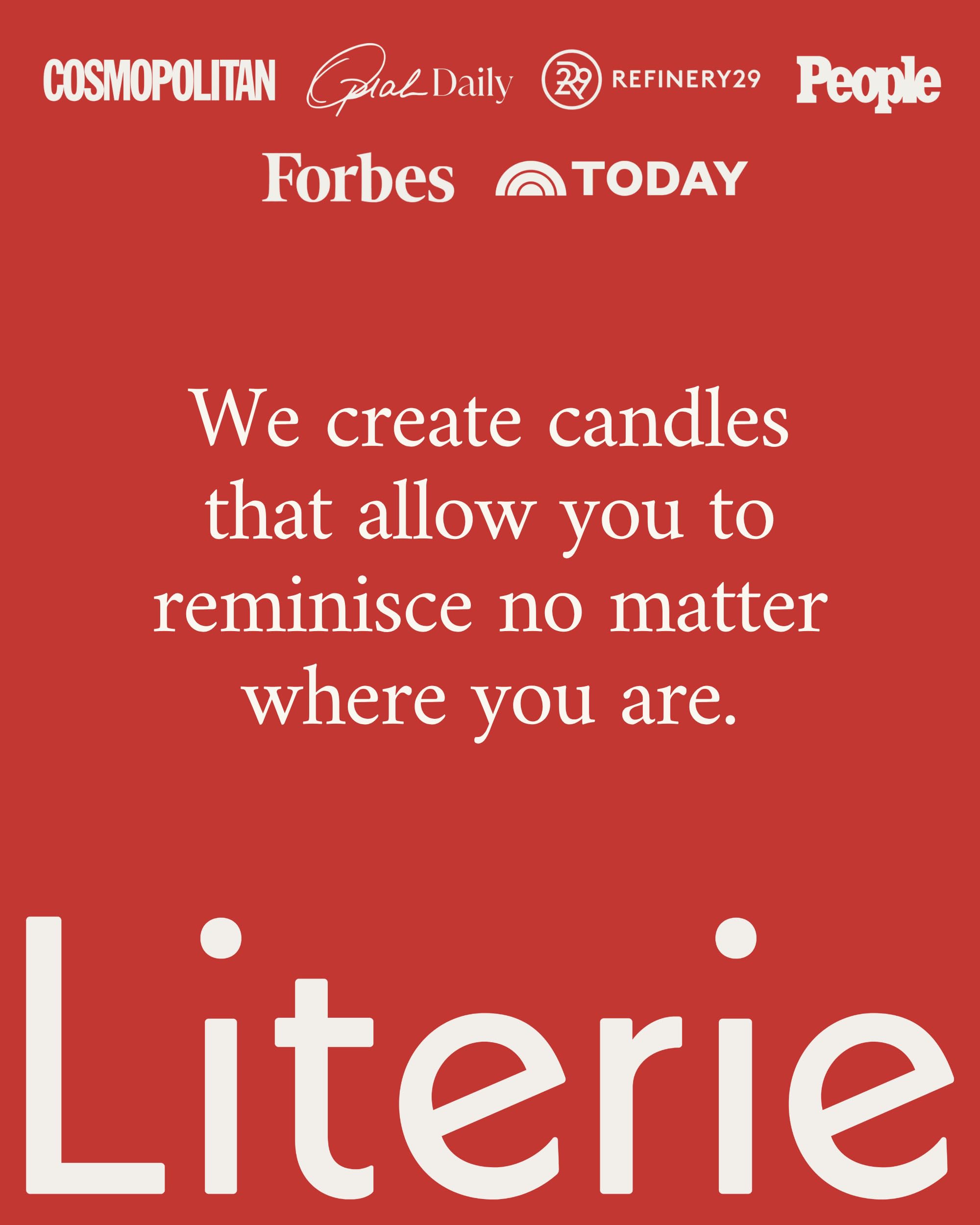 Eco-friendly Literie candle, vegan and non-toxic formulation.