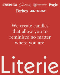 Eco-friendly Literie candle, vegan and non-toxic formulation.