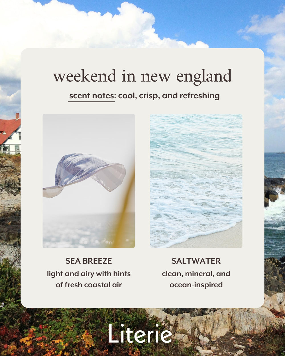 Literie weekend in new england coastal scene elevates relaxation and weekend vibes