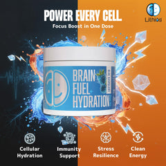 Lithios Brain Fuel Plus used during work or travel for focused energy
