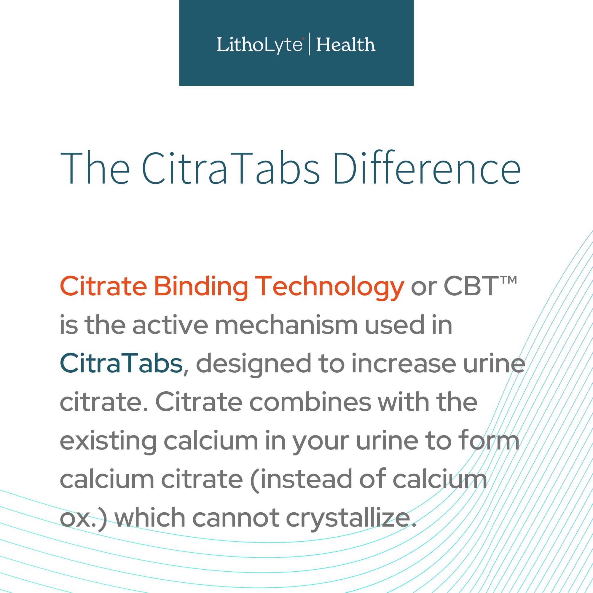 Packaging with safety seal for LithoLyte CitraTabs.