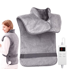 LitlisFly electric heating pad for shoulders and back delivers targeted warmth for daily comfort.